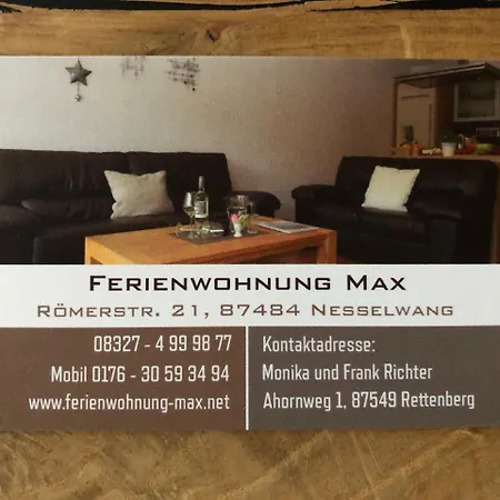 Ferienwohnung Max * نيسيلفانج